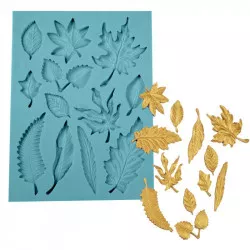 Silikon-Backform Blätter 15x12 cm
