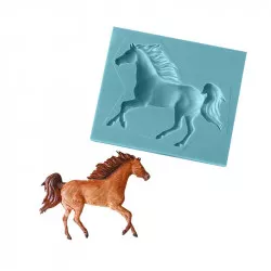 Silikonform Pferd rennend 6,5x8,5 cm