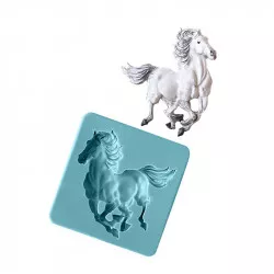 Silikonförmchen Pferd läuft 7×7 cm