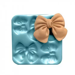 Silikonförmchen Schleife 7x7 cm
