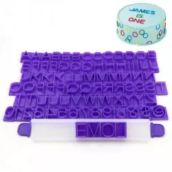 Drucksatz Buchstabe und Ziffern