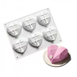 Silikonform Herzchen