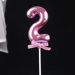 rosa Kuchenstecker Nummer 2