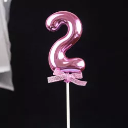 rosa Kuchenstecker Nummer 2