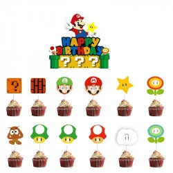 Inschrift in Kuchen und Muffins - Mario