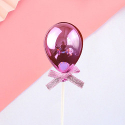 Stich in der Torte rosa Ballon