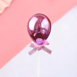 Stich in der Torte rosa Ballon