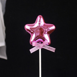 Stich ins Kuchen rosa Sternchen