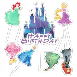 Funken in die Torte Disney-Prinzessin