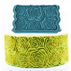 Silikonform für Oberflächen Rosen 17,5×10,5 cm