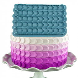 Silikon-Form Pieß-/Oberfläche Schuppe? 17x10,5 cm