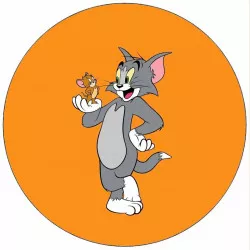 Essbares Papier Tom und Jerry mit Bulda 19,5 cm
