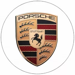 essbares Papier Logo Porsche 19,5 cm