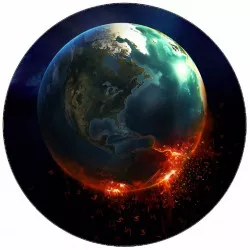 Essbares Papier Planet Erde 19,5 cm