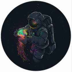 Essbarer Papier Astronaut im Weltraum 19,5 cm