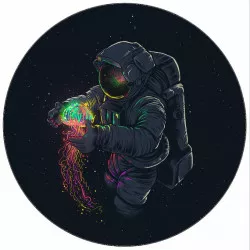Essbarer Papier Astronaut im Weltraum 19,5 cm