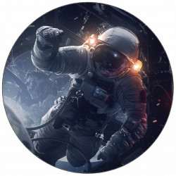 essbares Papier-Astronaut in der Raumkapsel 19,5 cm