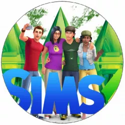 Essbares Papier Die Sims 4 Spielcharaktere 19,5 cm