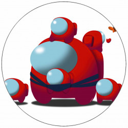 Essbares Papier-Among-Us-Figuren 19,5 cm