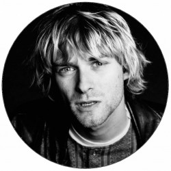 essbare Papier Kurt Cobain Schwarzweiß-Foto 19,5 cm
