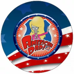 Essbares Papier Amerikanischer Vater Logo 19,5 cm