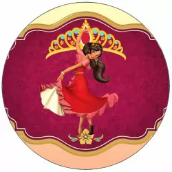 Essbares Papier Elena aus Avalor im Logo 19,5 cm