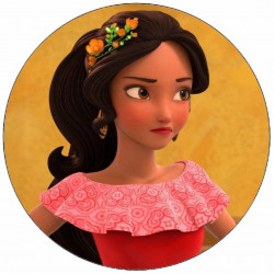ESSbarer Papier Elena aus Avalor mit Blume im Haar 19,5 cm