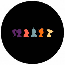 essbares Papier Futurama Figuren-Icons 19,5 cm