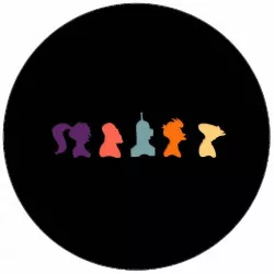 essbares Papier Futurama Figuren-Icons 19,5 cm