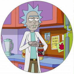 Essbares Papier Morty in der Küche 19,5 cm