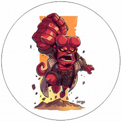 Essbares Papier Hellboy Illustrationen 19,5 cm