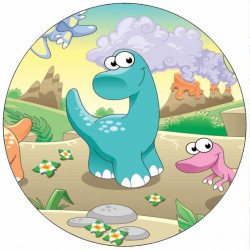 essbares Papier niedlicher Dino 19,5 cm