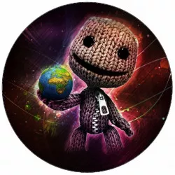 Essbares Papier LittleBigPlanet Sackboy im Weltraum 19,5 cm