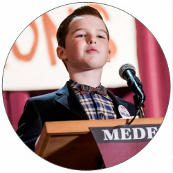 Essbares Papier Kleiner Sheldon bei der Vorlesung 19,5 cm