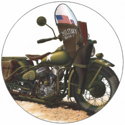 Essbares Papier Militärreisemotorrad 19,5 cm