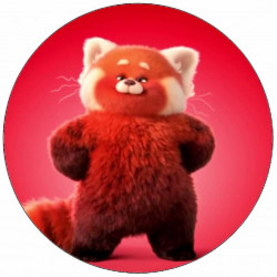 Essbares Papier Panda-Verwandlung 19,5 cm