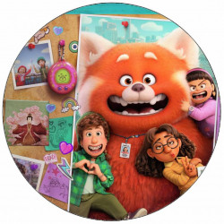 Essbares Papier-Verwandlung Mei mit Familie 19,5 cm