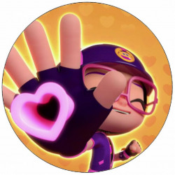 Essbares Papier Abby Hatcher Herzchen 19,5 cm