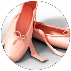 Essbarer Papier Balettschuh Größe 19,5 cm