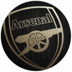 Essbares Papier Arsenal schwarzer Hintergrund 19,5 cm