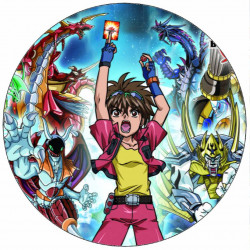 Essbares Bakugan-Kampf-Papier 19,5 cm