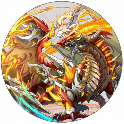 Essbares Papier Bakugan Drache 19,5 cm