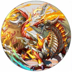 Essbares Papier Bakugan Drache 19,5 cm