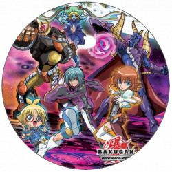 Essbares Bakugan-Papier violener Hintergrund 19,5 cm