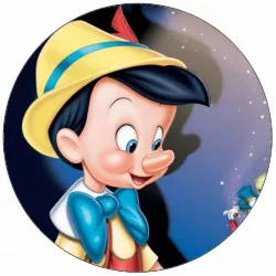essbares Papier Pinocchio und der Grille 19,5 cm