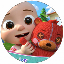 Essbares Cocomelon-Papier mit Bär 19,5 cm