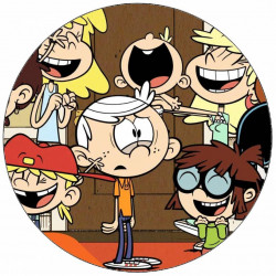 Essbares Papier The Loud House Lincoln und Schwestern 19,5 cm