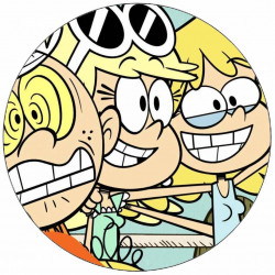 Essbares Papier The Loud House Lincoln und seine Schwestern beim Fotoshooting 19,5 cm