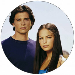 Essbares Papier Smallville Clark und Lana Lang 19,5 cm