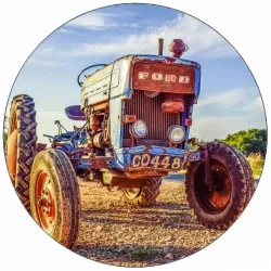 Essbares Papier Retro-Traktor Ford 19,5 cm